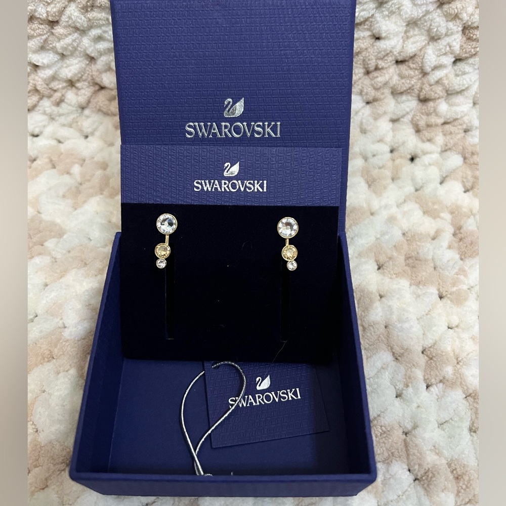 Swarovski jacket earrings